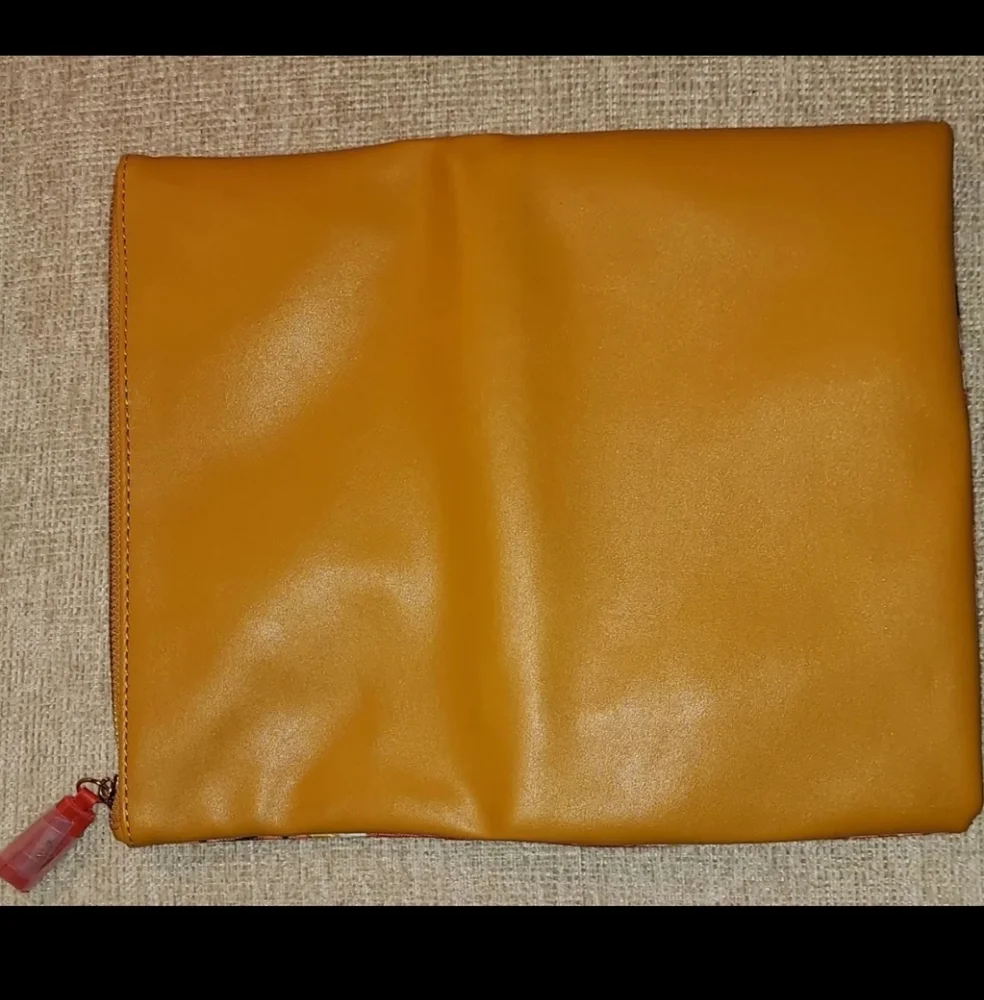 NWOT Rachel Pally Anthropologie Zahara Vegan Clutch Orange Floral